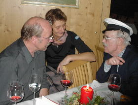 Gerhard Knab mit Moni und Ulli